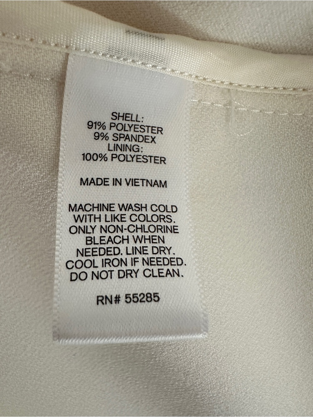 NWT Express Ivory Sleeveless Trench Vest Duster Belted Large - Picture 6 of 6
